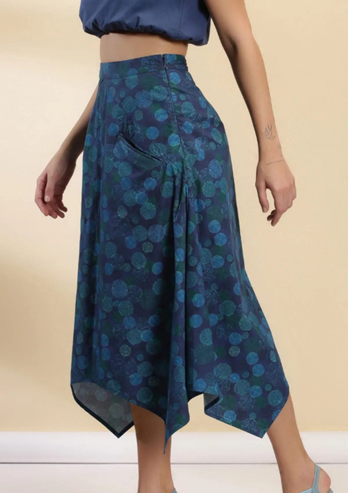 Aegean - Retro Printed Skirt