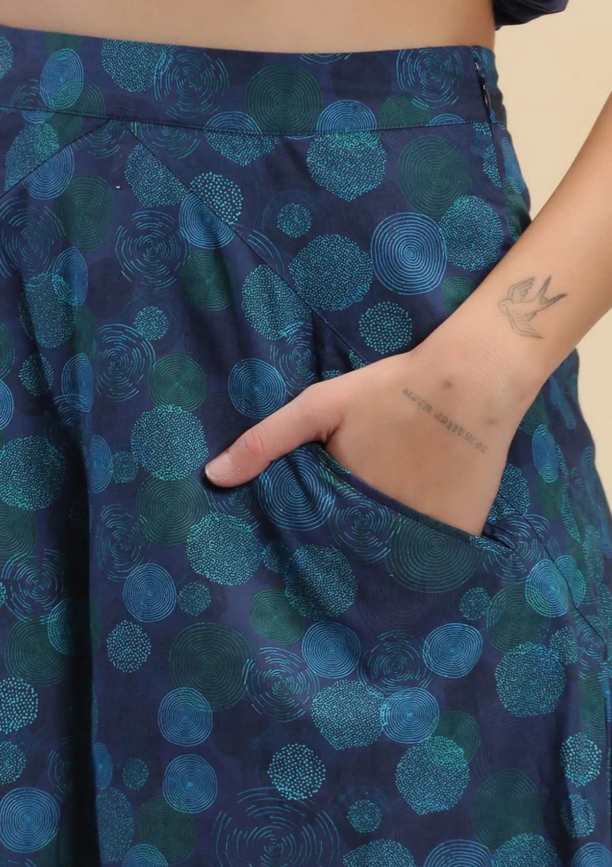 Aegean - Retro Printed Skirt