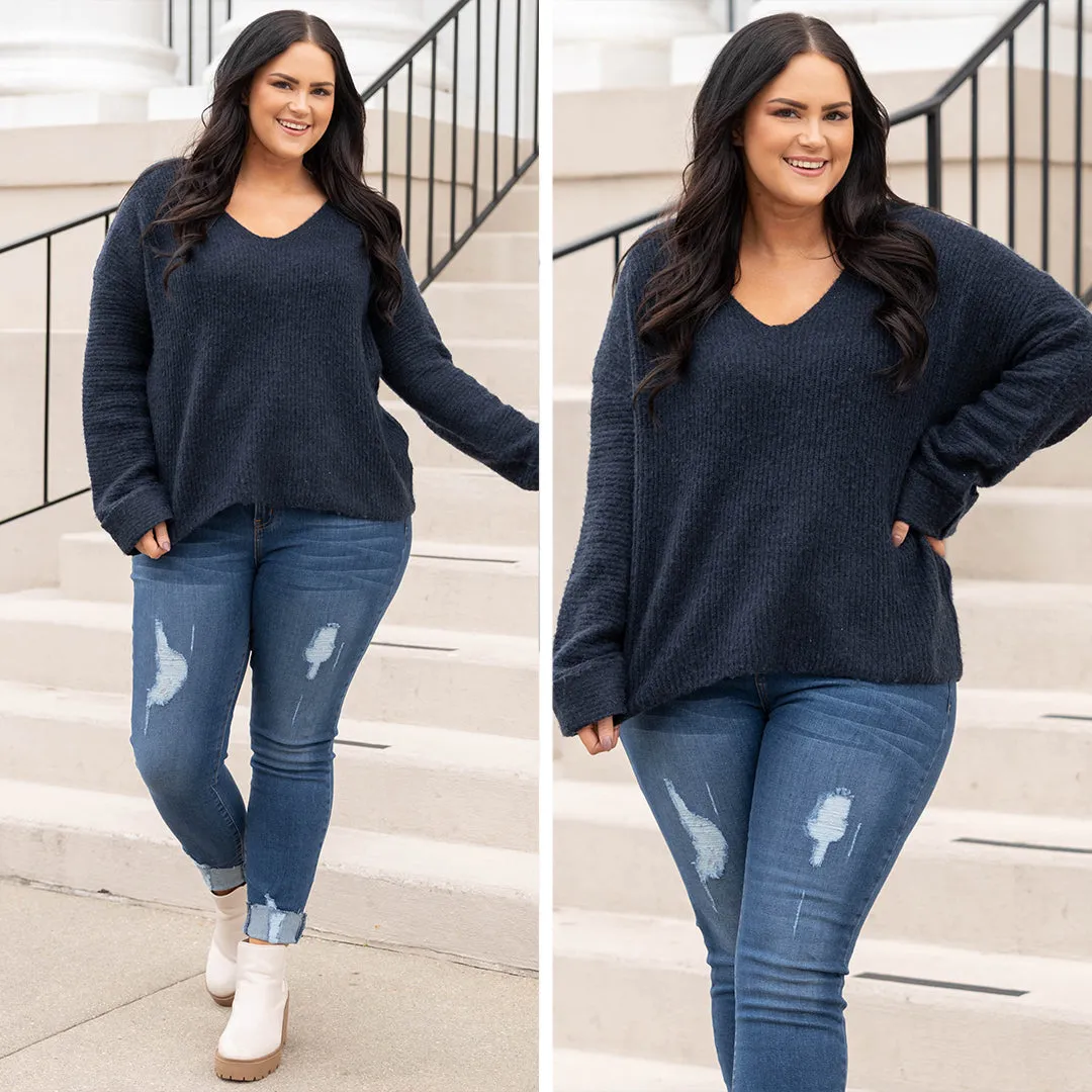 Always Better With You Sweater, Navy