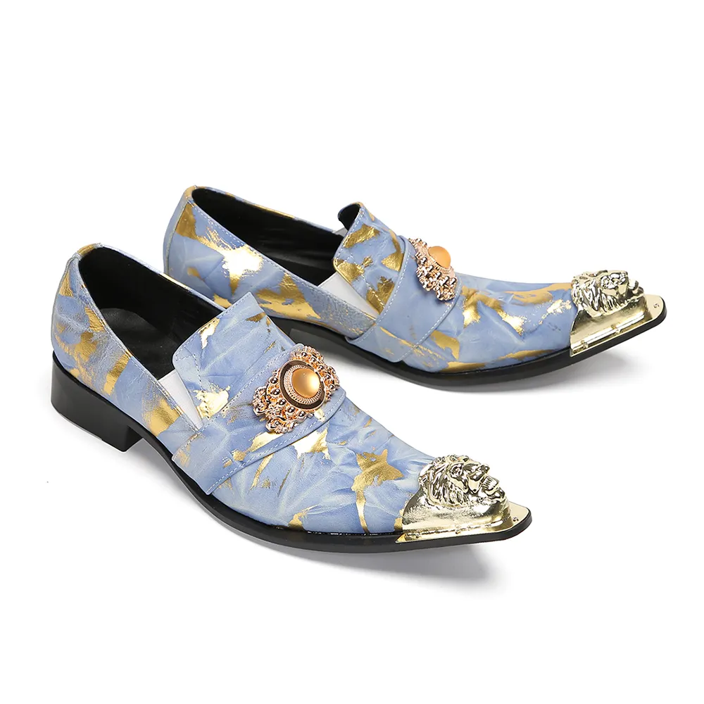 AOMISHOES™  Corona Metal Tip Shoes 9142