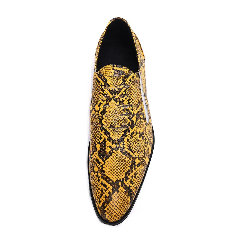 AOMISHOES™ Italy Snake Dress Shoes #8193
