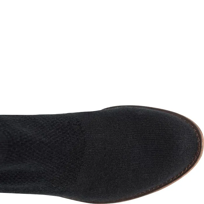 Arvada water resistant black knit booties