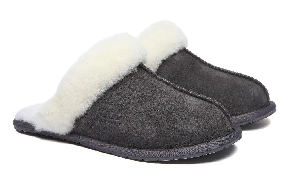 Australian Shepherd® Women And Men UGG Slippers Australia Premium Sheepskin Rosa Scuff