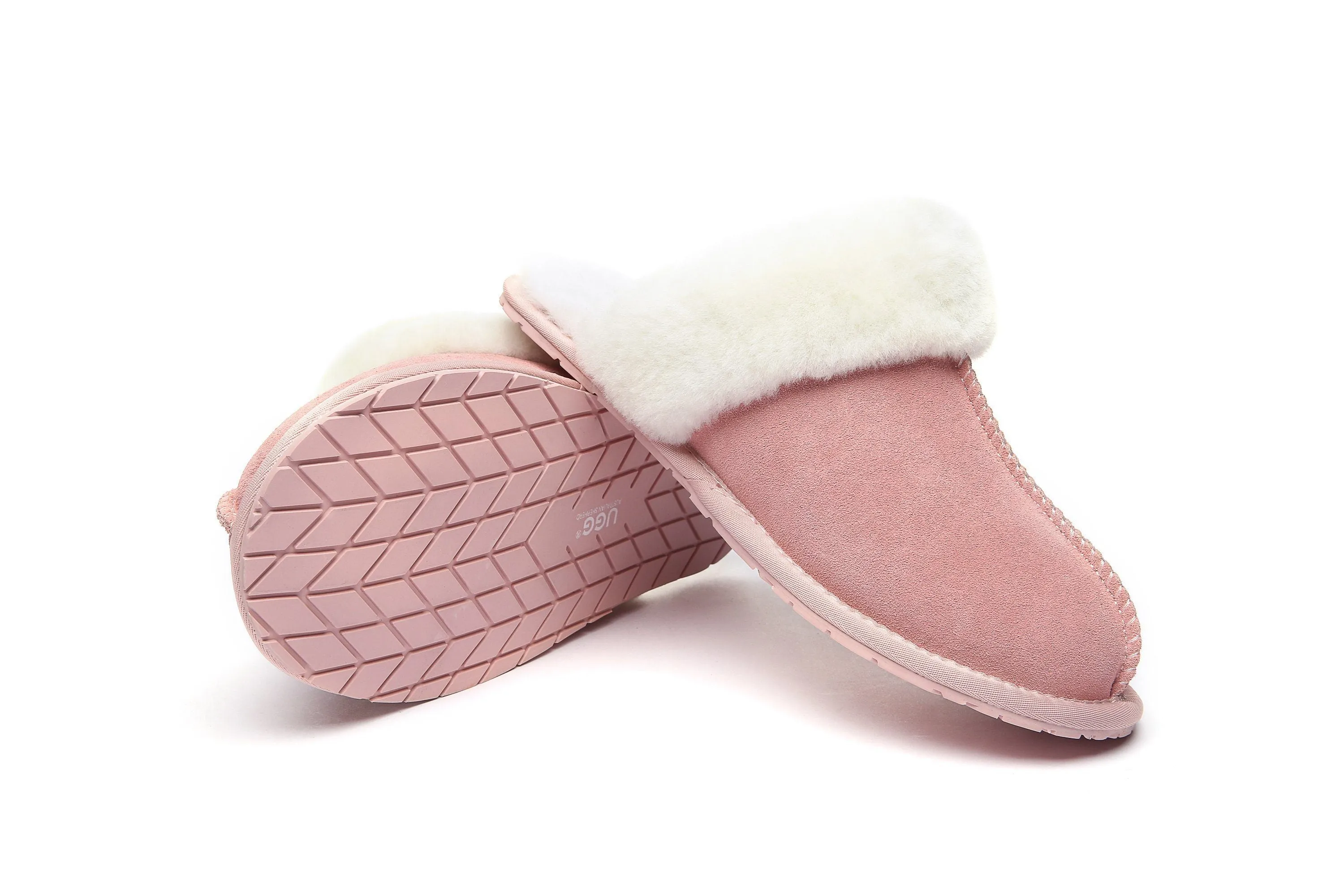 Australian Shepherd® Women And Men UGG Slippers Australia Premium Sheepskin Rosa Scuff