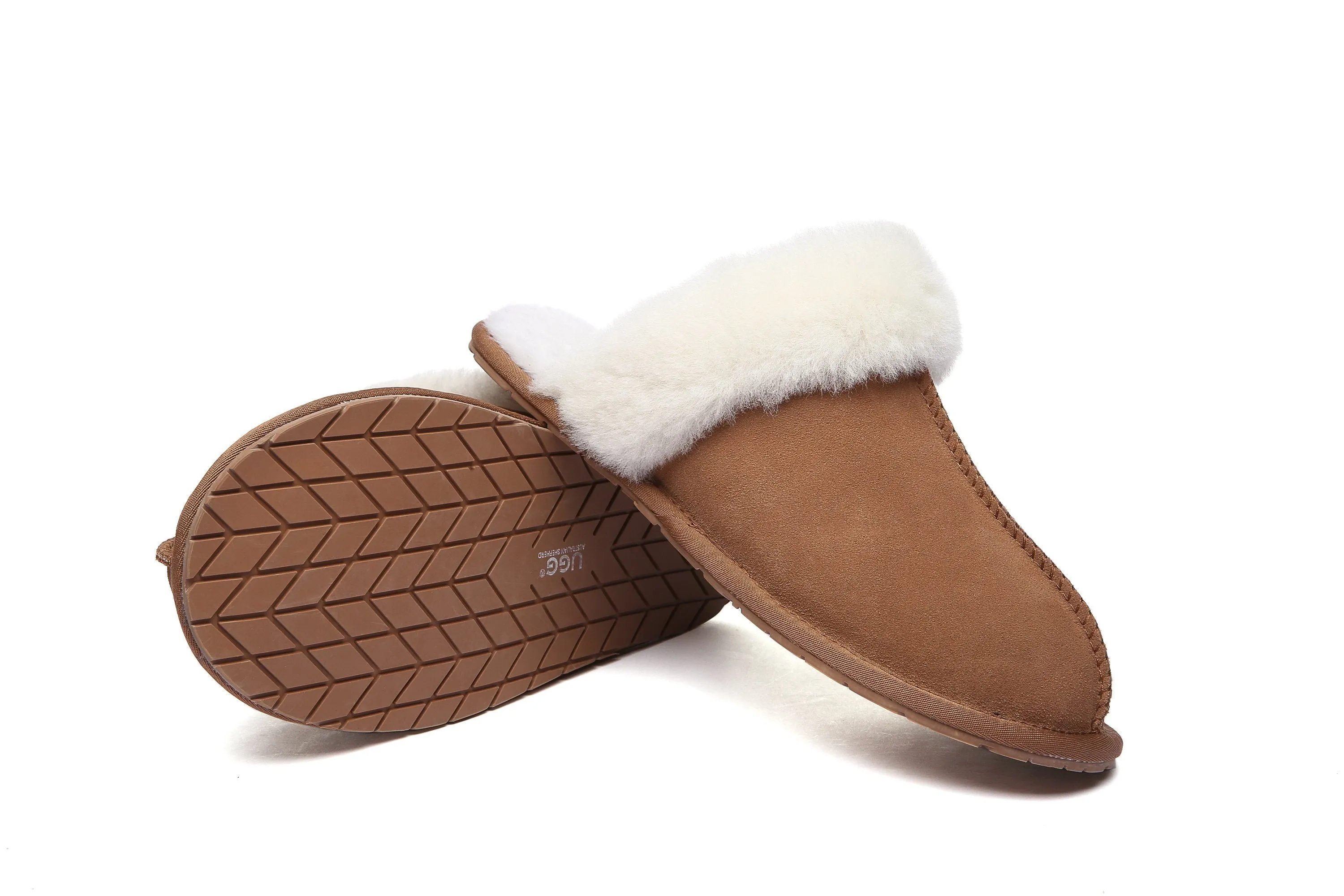 Australian Shepherd® Women And Men UGG Slippers Australia Premium Sheepskin Rosa Scuff