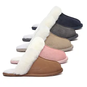 Australian Shepherd® Women And Men UGG Slippers Australia Premium Sheepskin Rosa Scuff