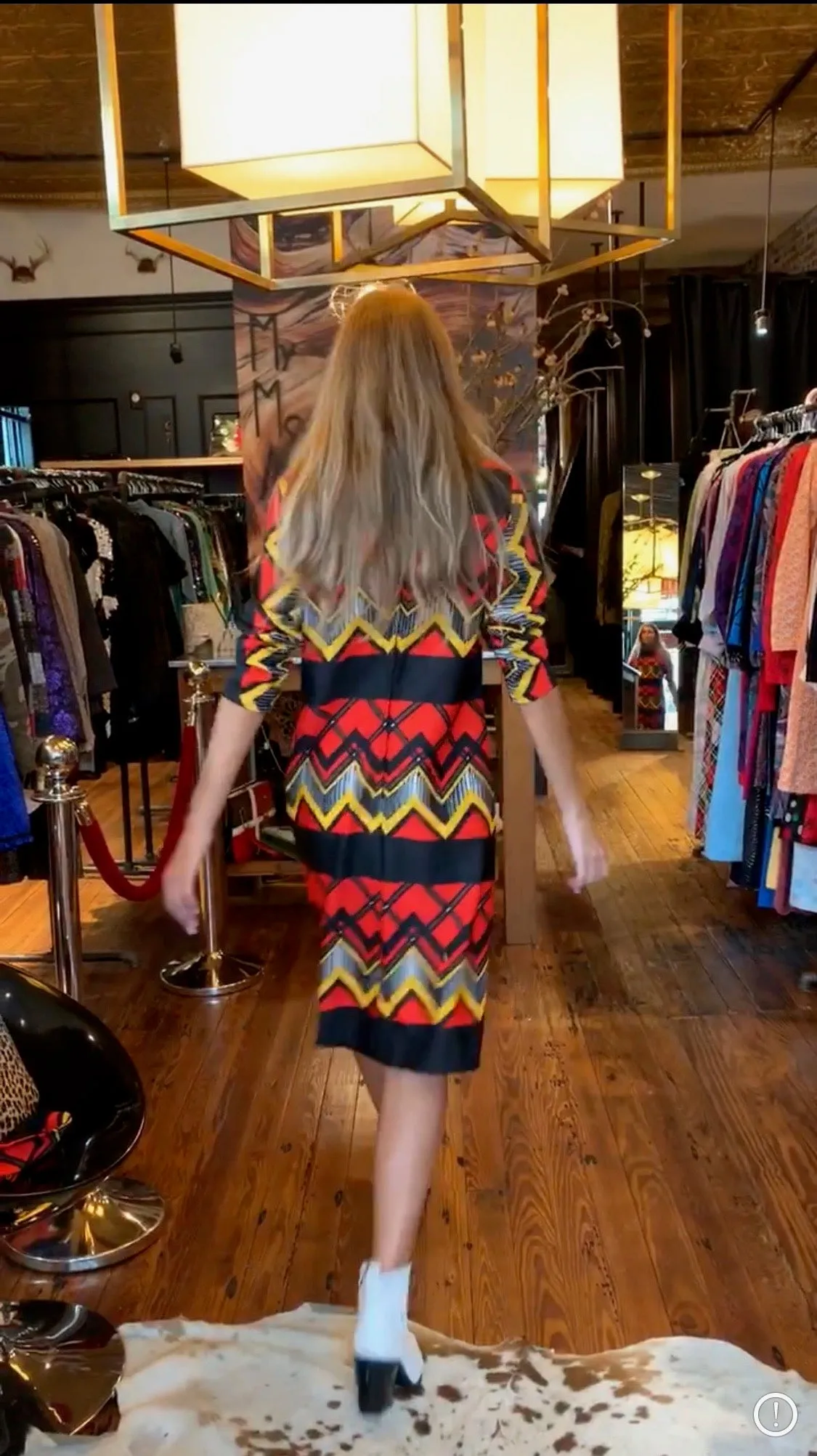Bold colored chevron shift