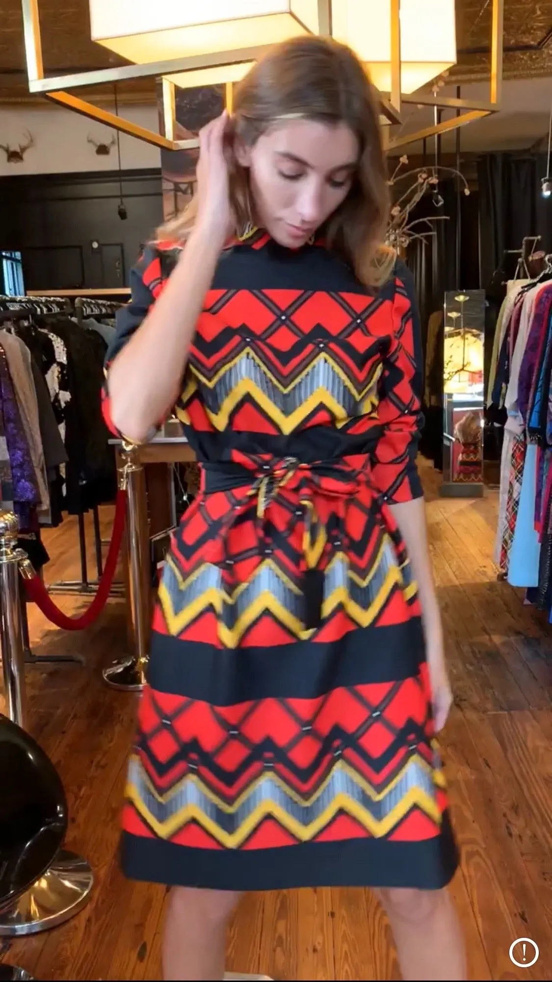 Bold colored chevron shift