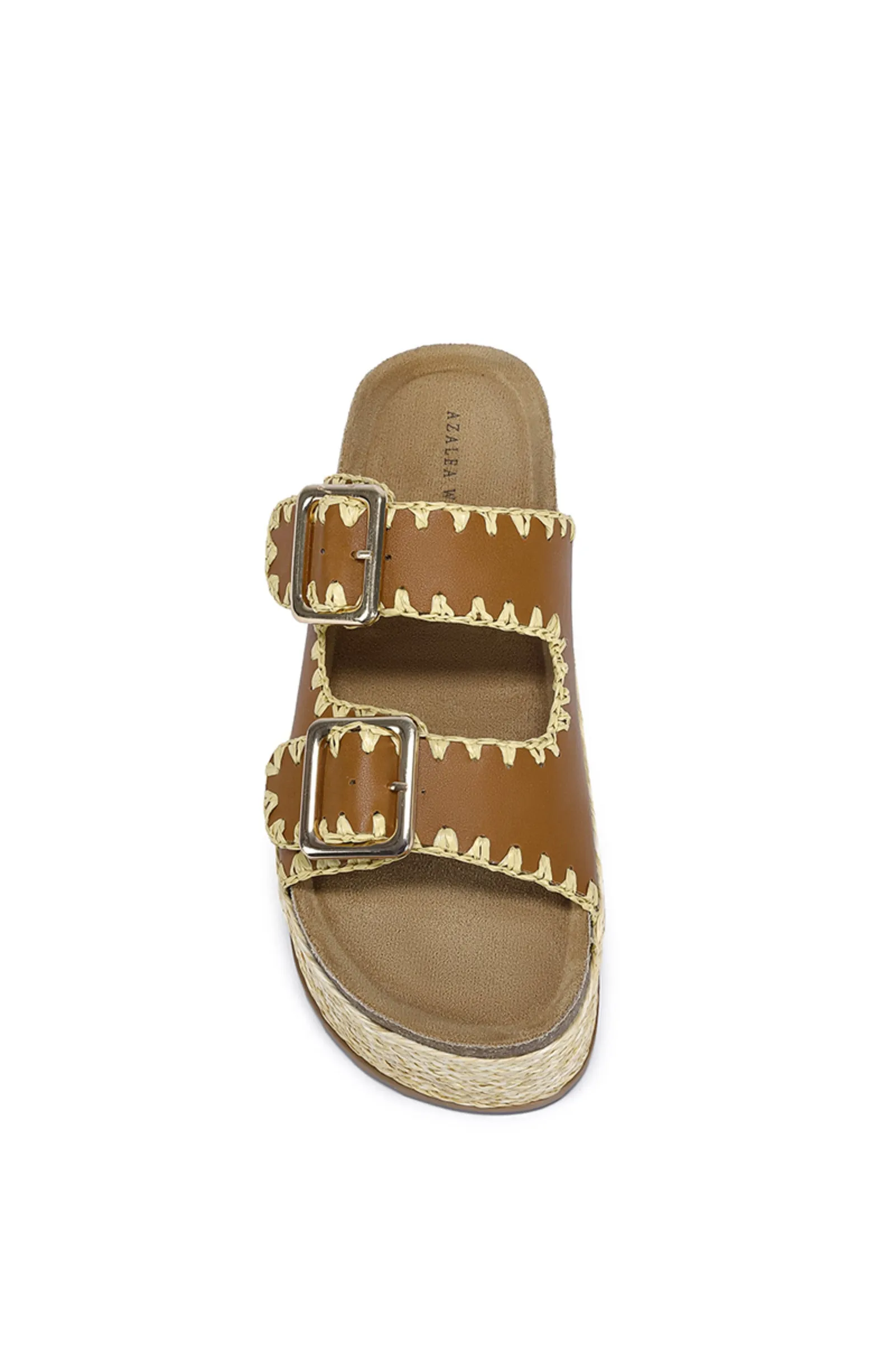 CALLUNA-TAN FLATFORM SANDAL