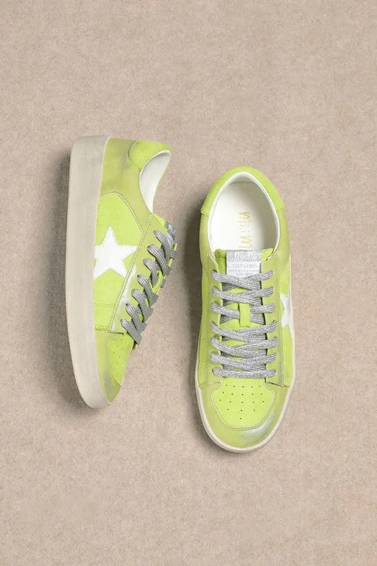 Candace Sneakers, Chartreuse