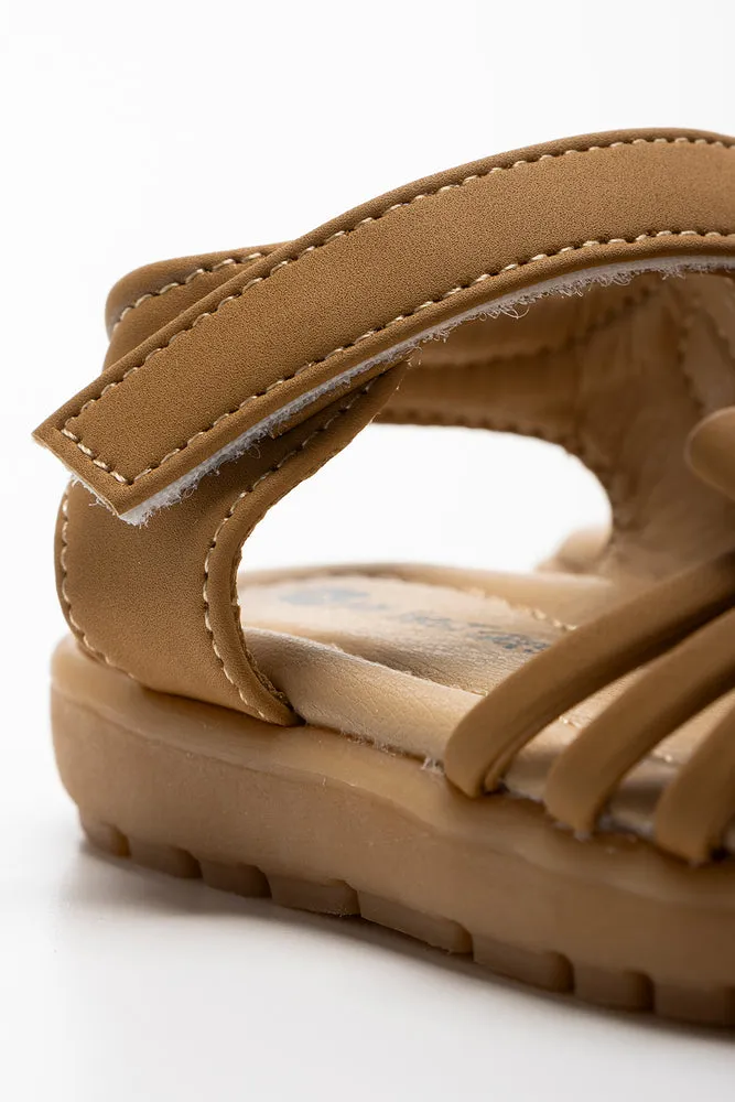 Double Bow Sandal Brown