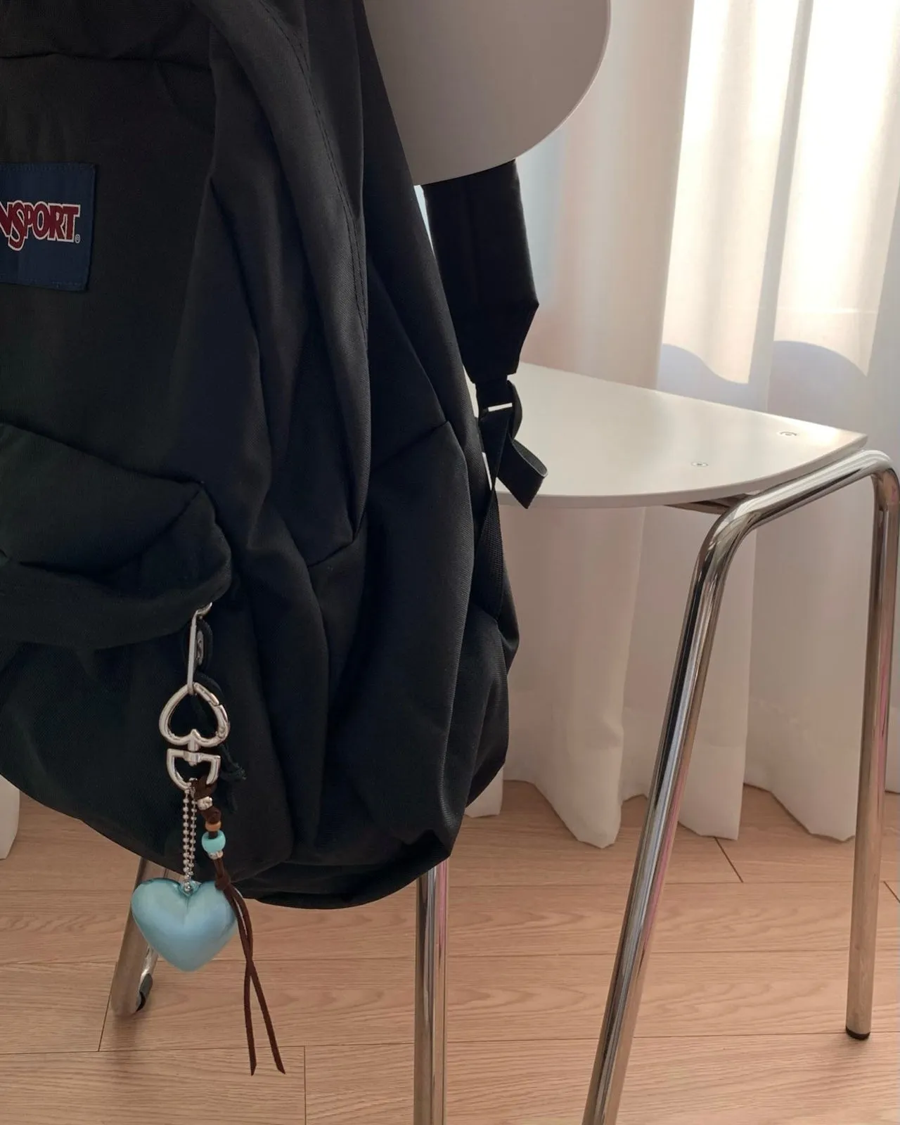 Double Hearts Keychain