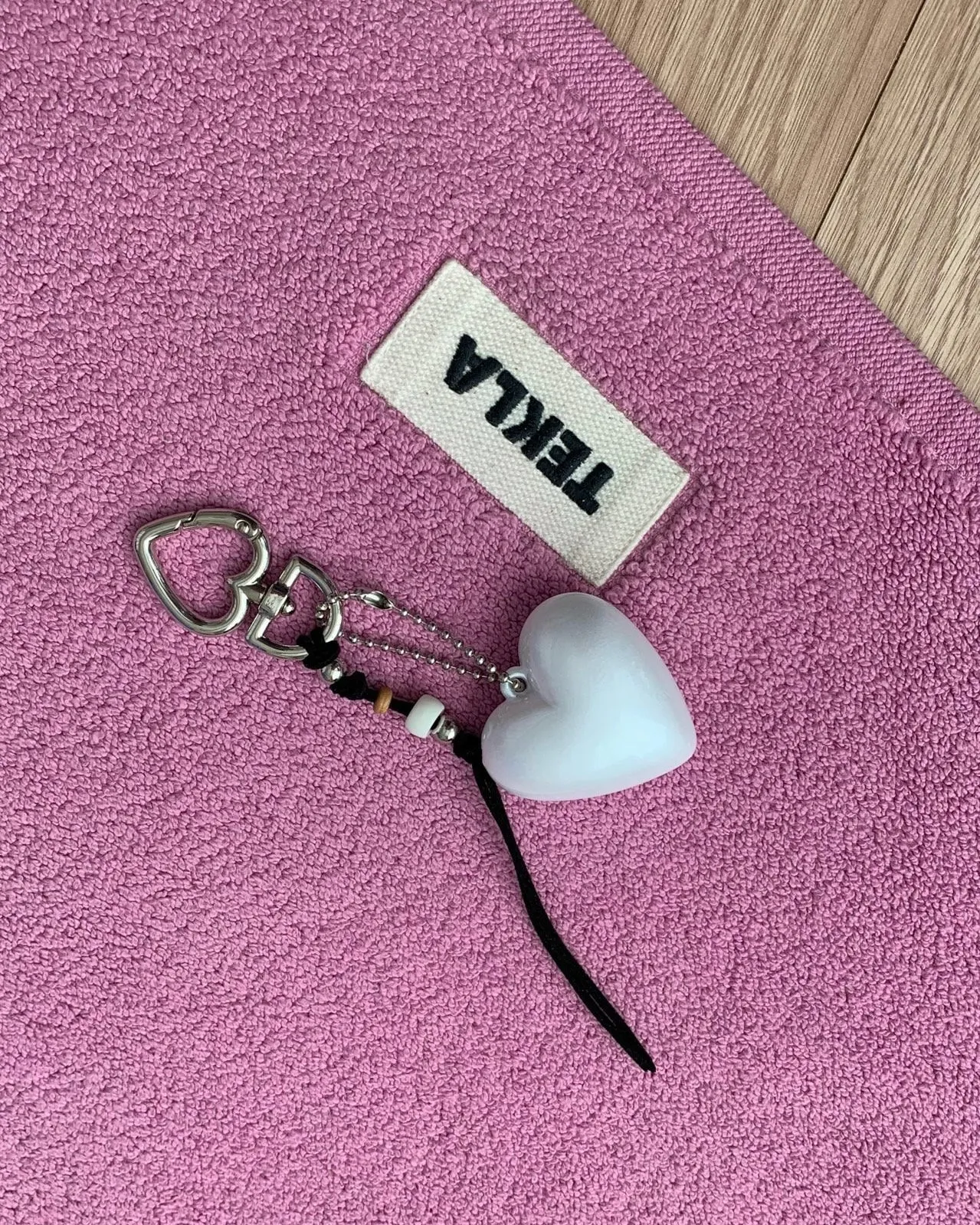 Double Hearts Keychain