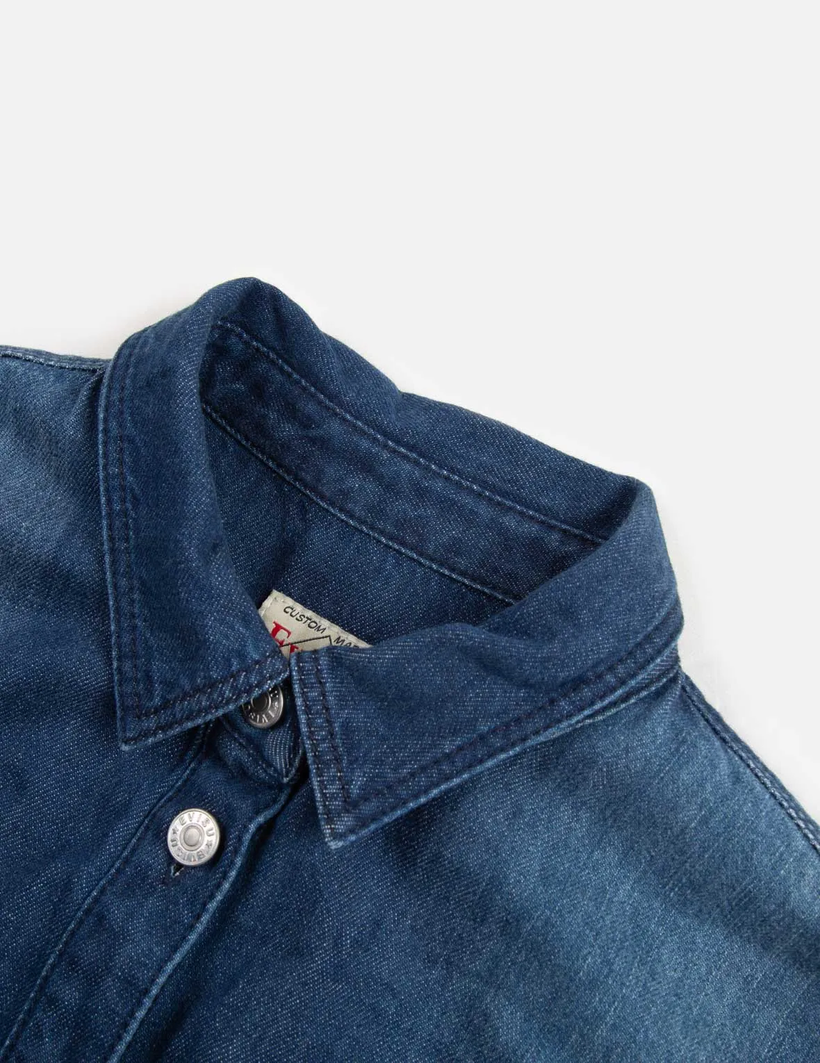 Gradated Laser-print Denim Dress
