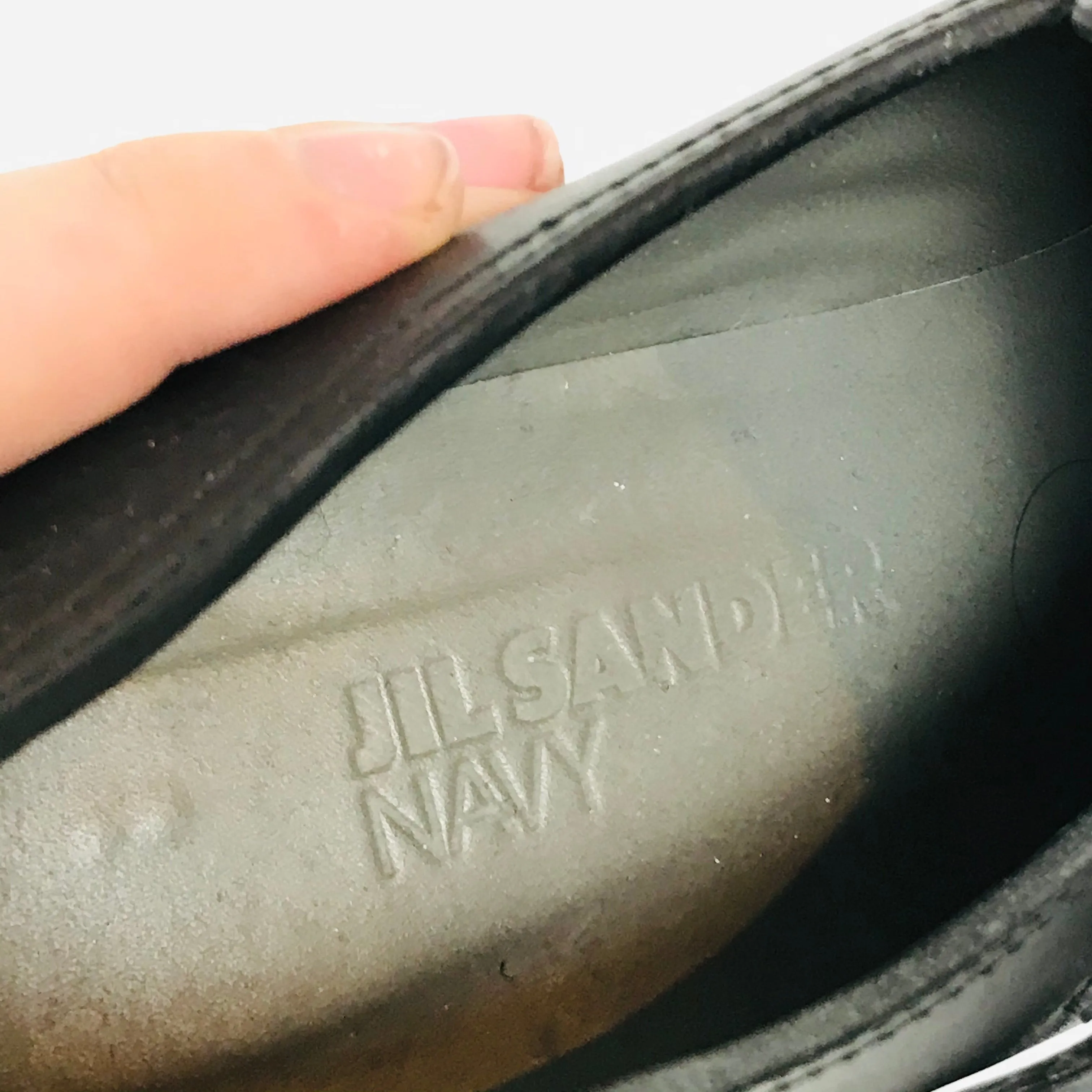 Jil Sander Unisex Leather Strap Monk Shoes | EU40 UK7 | Black
