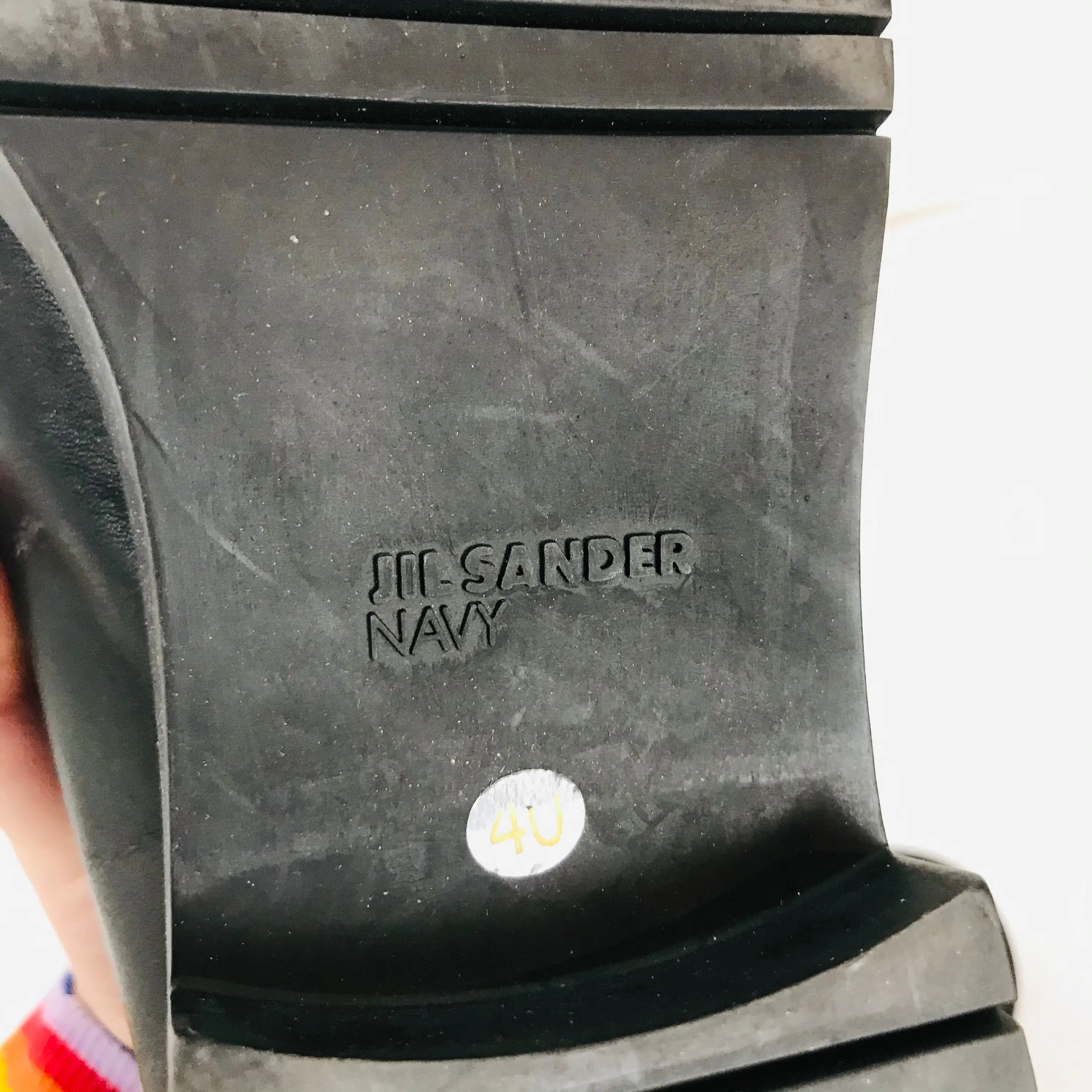 Jil Sander Unisex Leather Strap Monk Shoes | EU40 UK7 | Black