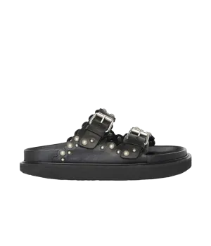 Lennya Sandal in Black Silver