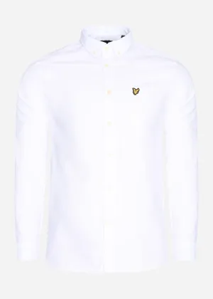 Light weight oxford shirt - white