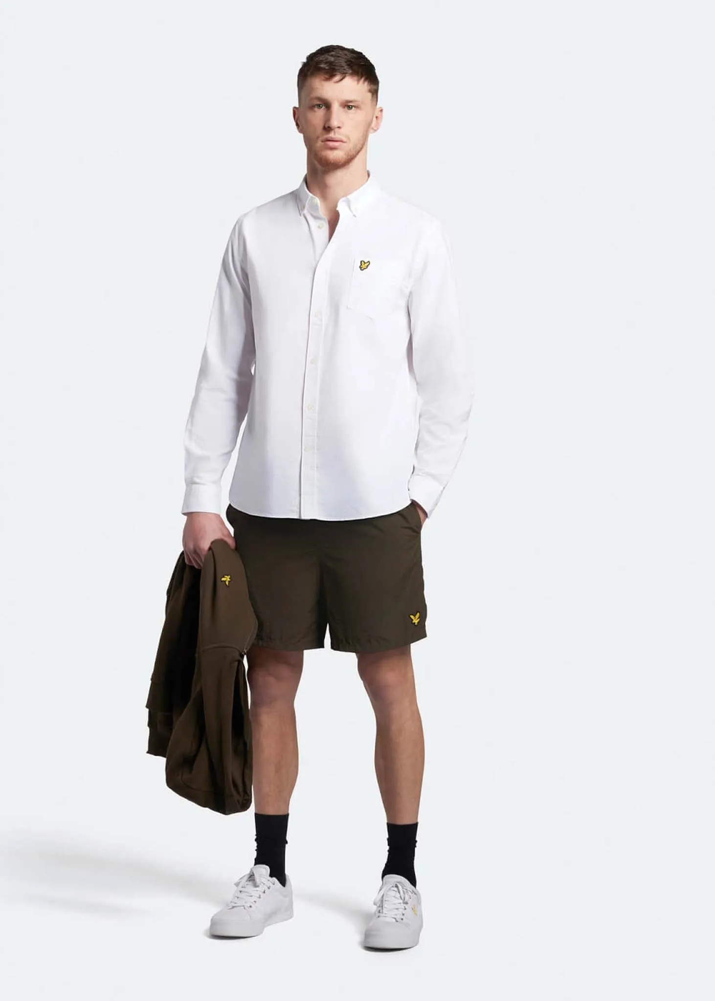 Light weight oxford shirt - white