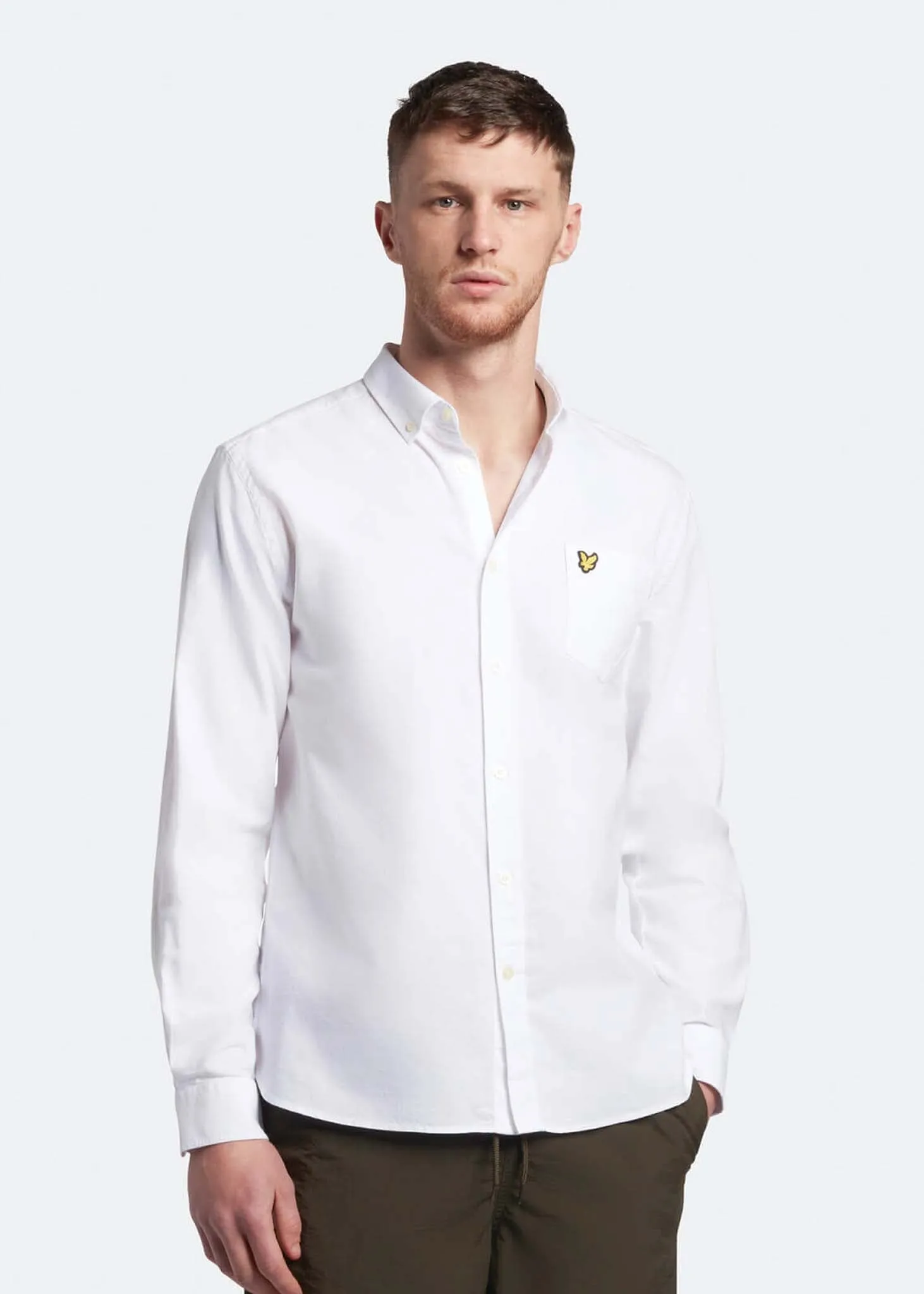 Light weight oxford shirt - white