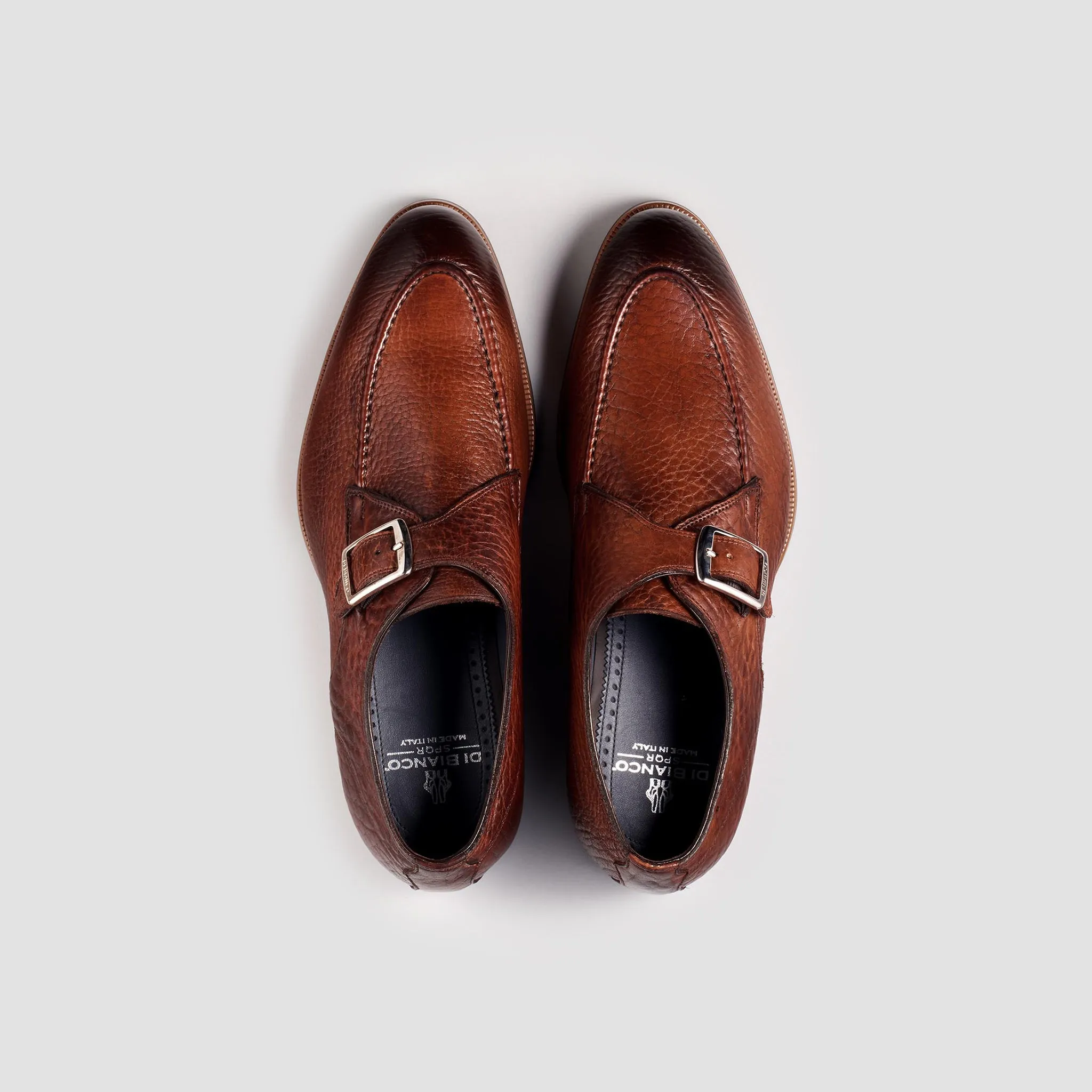 Parma Bisonte Tabacco Monk Strap