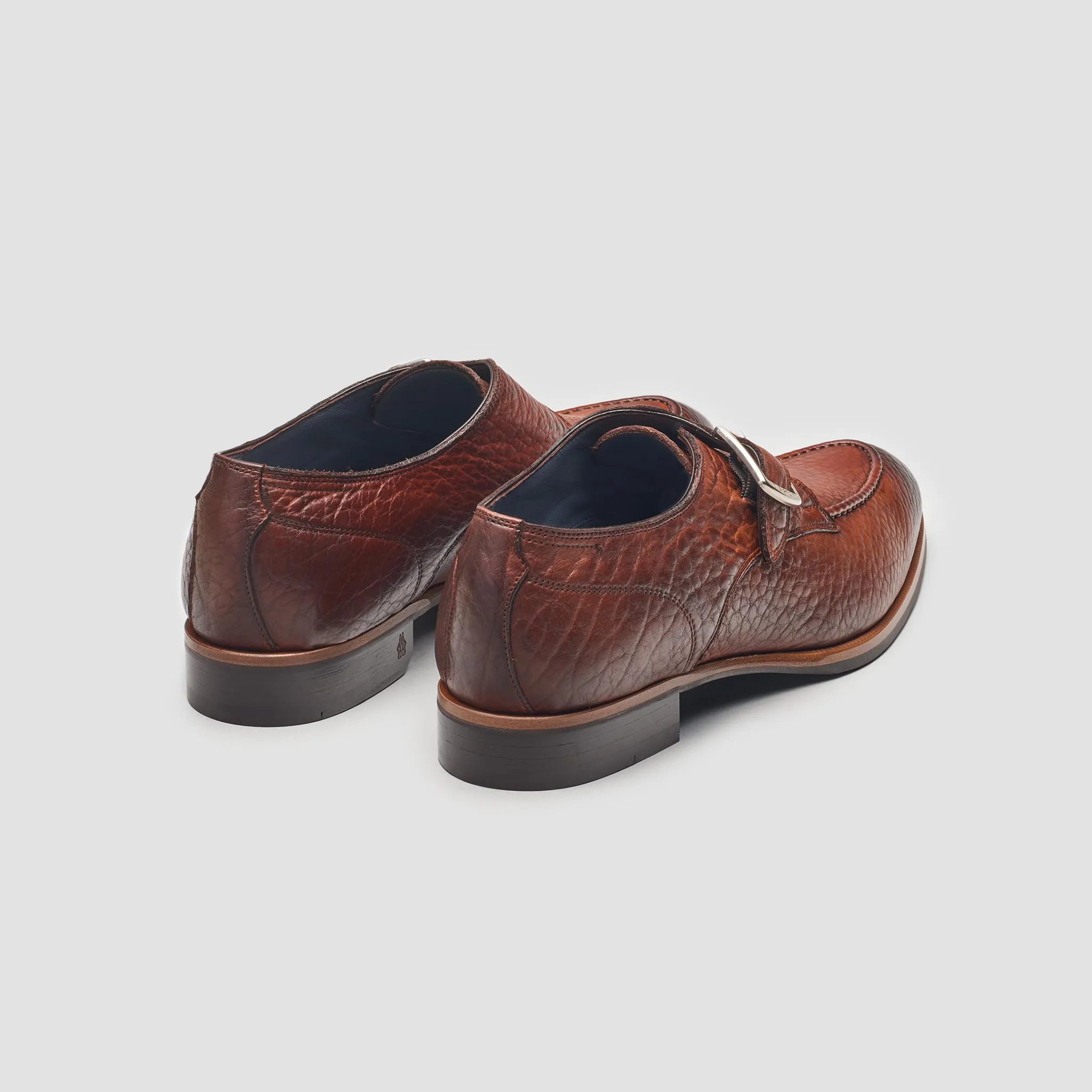 Parma Bisonte Tabacco Monk Strap