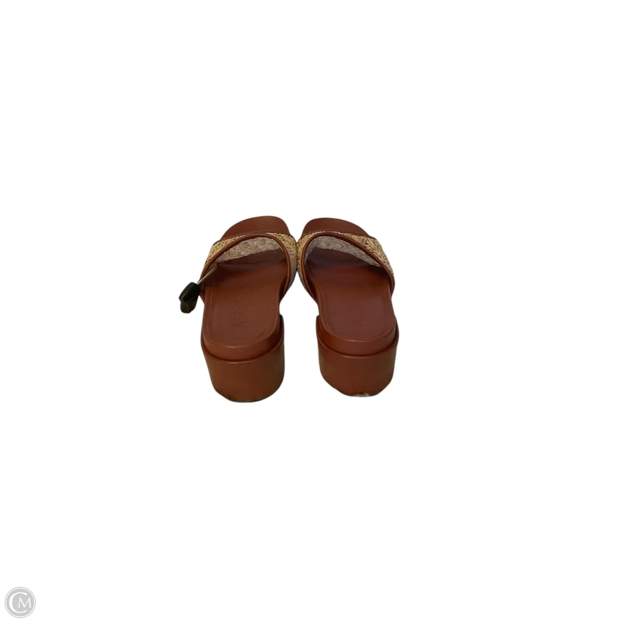 Sandals Heels Block By Aerosoles In Tan, Size: 8