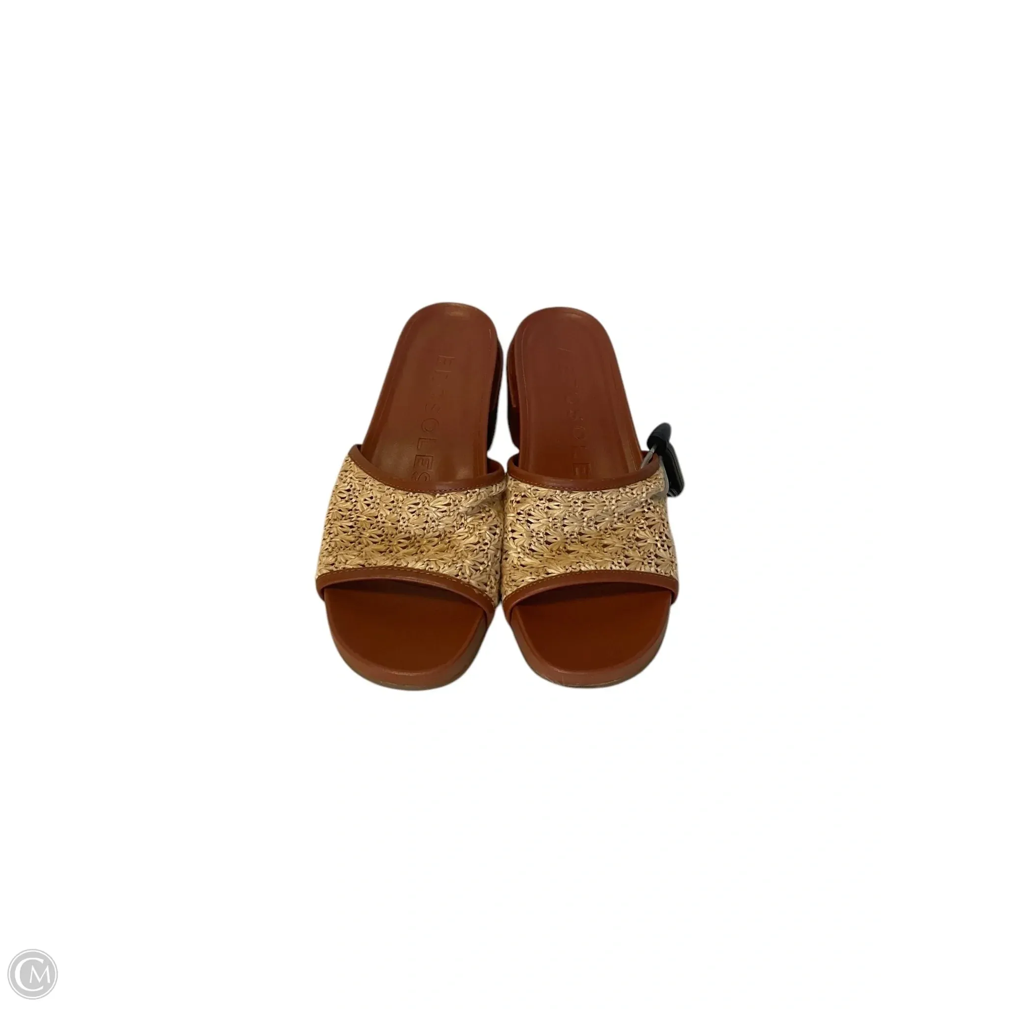 Sandals Heels Block By Aerosoles In Tan, Size: 8