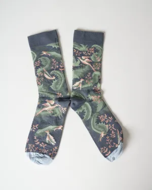 short socks - orange bird