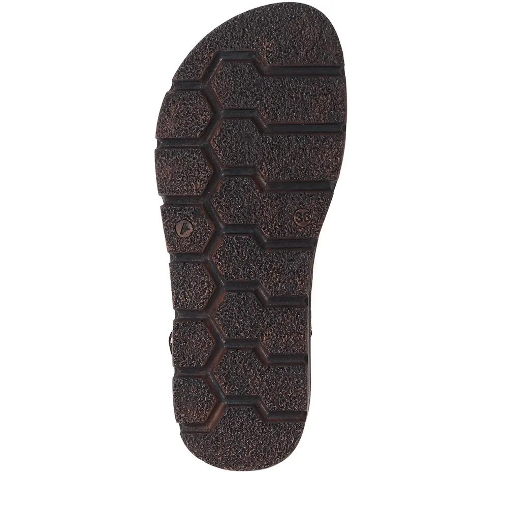 Slip-On Open-Toe Sandals  - LUCK39023 / 326 153