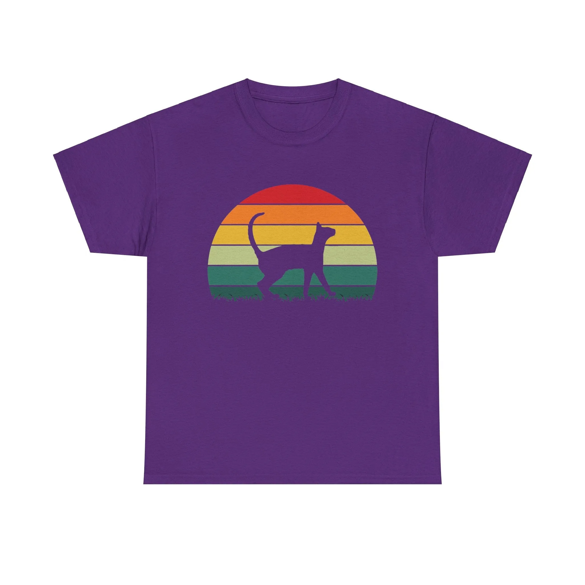 Sunset Cat Cotton Tee