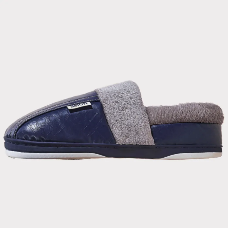 TPR Lightweight Slippers B Closed | Winter Slippers with PU Leather