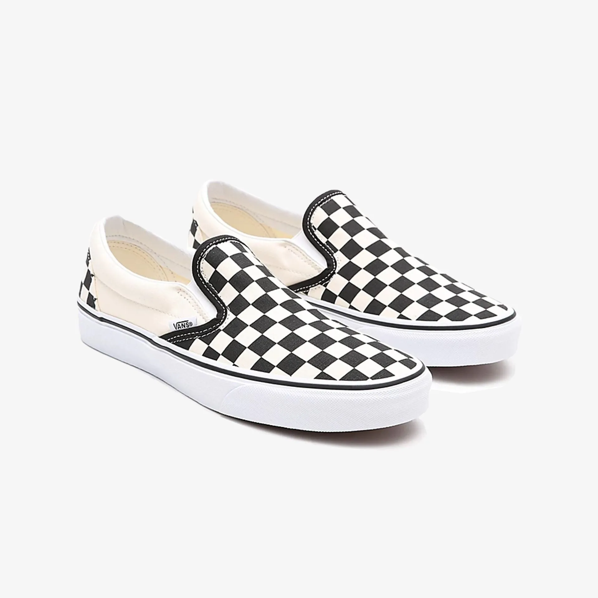 Vans | CHECKERBOARD CLASSIC SLIP-ON  { BLACK/WHITE